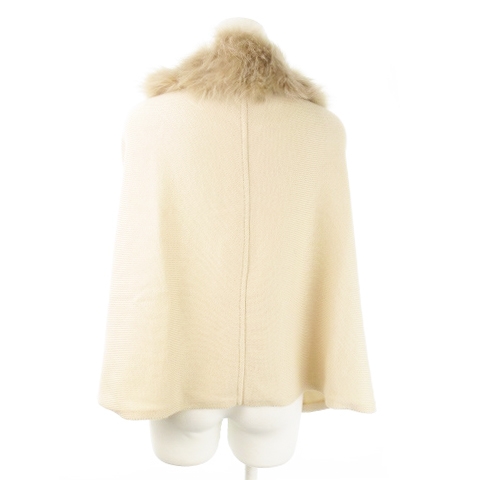 タグ付き新品♡ふわふわ ポンチョ ケープ ニット ラビットファー 