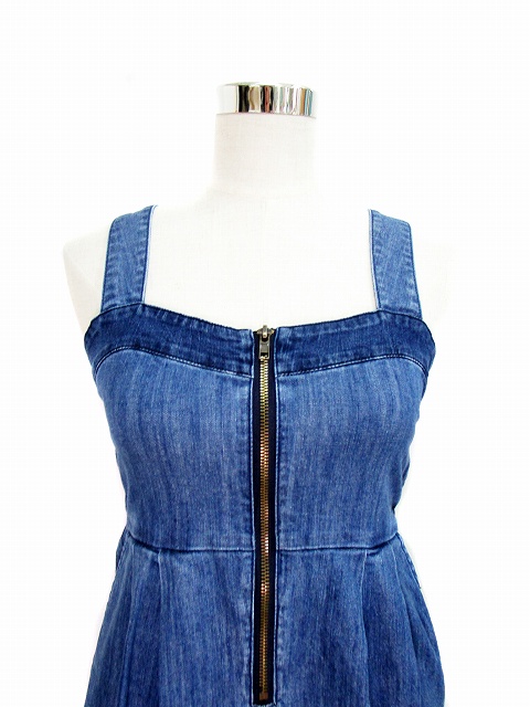 中古 ミスティック Mystic ワンピース ミニ デニム F 青 ブルー レディースの通販はau Pay マーケット ブランド古着のベクトル