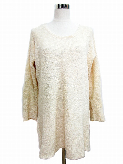 中古 リエンダ Rienda ワンピース ニット カットソー ミニ 長袖 クルーネック F ベージュ レディースの通販はau Pay マーケット ブランド古着のベクトル