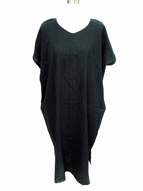 中古 未使用品 レプシィム ローリーズファーム Lepsim ワンピース ロング ミモレ 半袖 Vネック 麻 リネン F 黒の通販はau Pay マーケット ブランド古着のベクトル