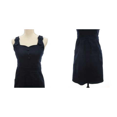 中古 フィント Fi N T Fint ジャンパースカート ワンピース デニム ミニ F 青 ブルー Hm レディースの通販はau Wowma ブランド古着のベクトル