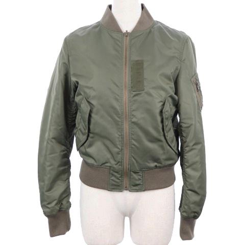 中古 スピック スパン リバーシブル ブルゾン Ma 1 ジップアップ ナイロンツイル ウール混 緑 カーキ レディースの通販はau Pay マーケット ブランド古着のベクトル