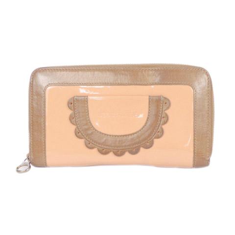 中古 シーバイクロエ 長財布 小銭入れ ラウンドファスナー レザー エナメル バイカラー ピンク 茶色 レディースの通販はau Pay マーケット ブランド古着のベクトル