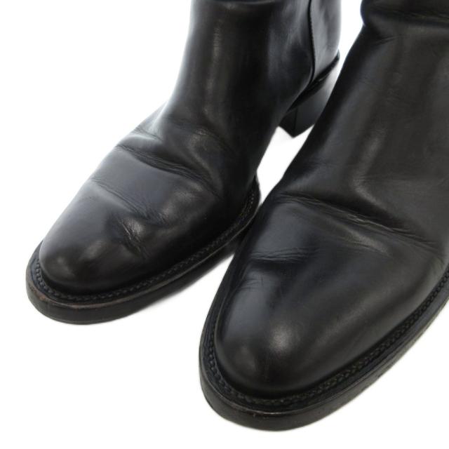 中古】サルトル SARTORE レザー ロングブーツ クロスストラップ 37 黒