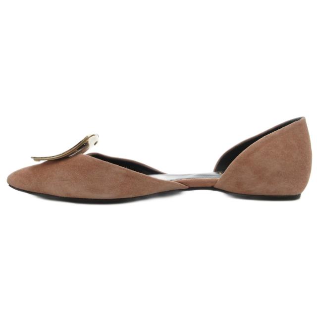 【中古】ロジェヴィヴィエ ROGER VIVIER フラットパンプス セパレート ポインテッドトゥ スエード 35.5_1