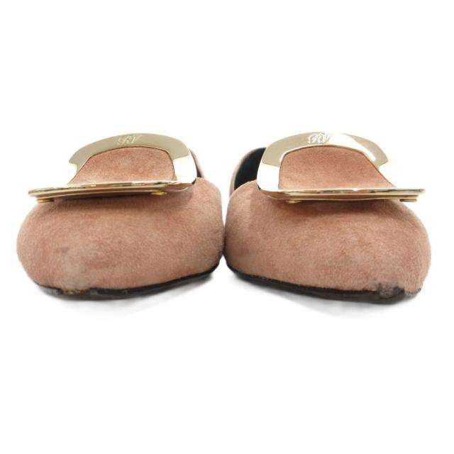 【中古】ロジェヴィヴィエ ROGER VIVIER フラットパンプス セパレート ポインテッドトゥ スエード 35.5_4