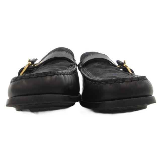 【中古】ルイヴィトン LOUIS VUITTON ベルトストラップ付 モノグラム ドライビングシューズ ローファー 36.5_4