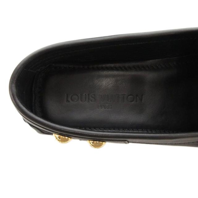 【中古】ルイヴィトン LOUIS VUITTON ベルトストラップ付 モノグラム ドライビングシューズ ローファー 36.5_6