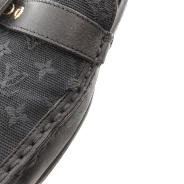 【中古】ルイヴィトン LOUIS VUITTON ベルトストラップ付 モノグラム ドライビングシューズ ローファー 36.5_7
