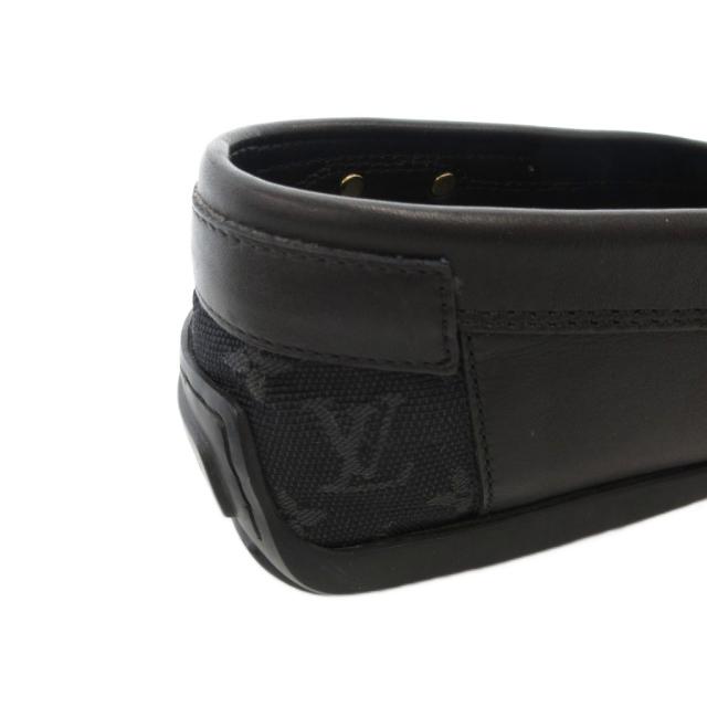 【中古】ルイヴィトン LOUIS VUITTON ベルトストラップ付 モノグラム ドライビングシューズ ローファー 36.5_8
