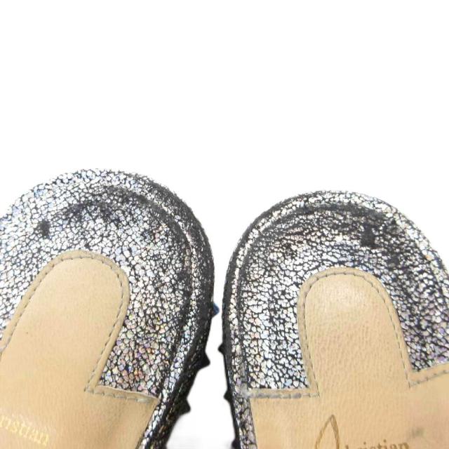 【中古】クリスチャンルブタン Christian louboutin カタクロウ スタッズサンダル 厚底 ウエッジソール 34_7
