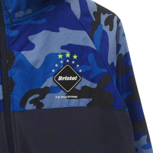 中古】エフシーレアルブリストル ジャージ マウンテンパーカー M 紺