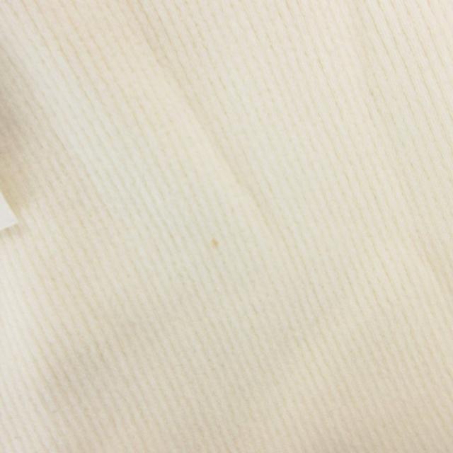 中古】セリーヌ CELINE リブニット タイト 金ボタン 半袖 L 白  