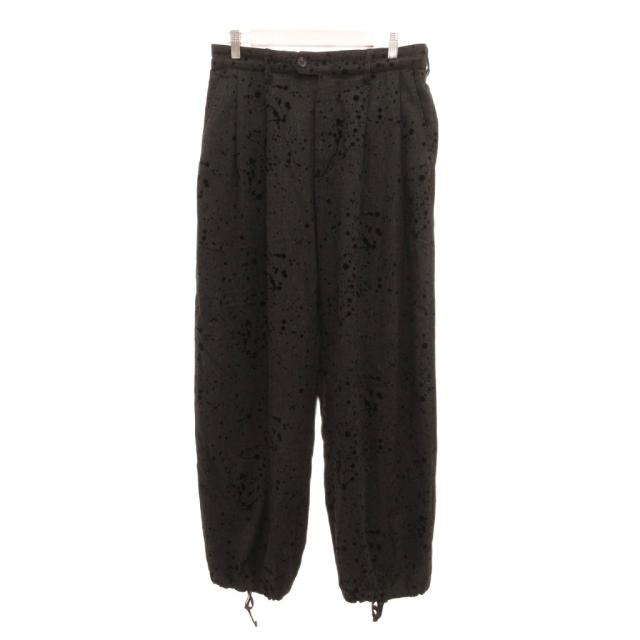 【中古】エンジニアードガーメンツ Engineered Garments ジョガーパンツ スウェット ドット フロッキー M 黒