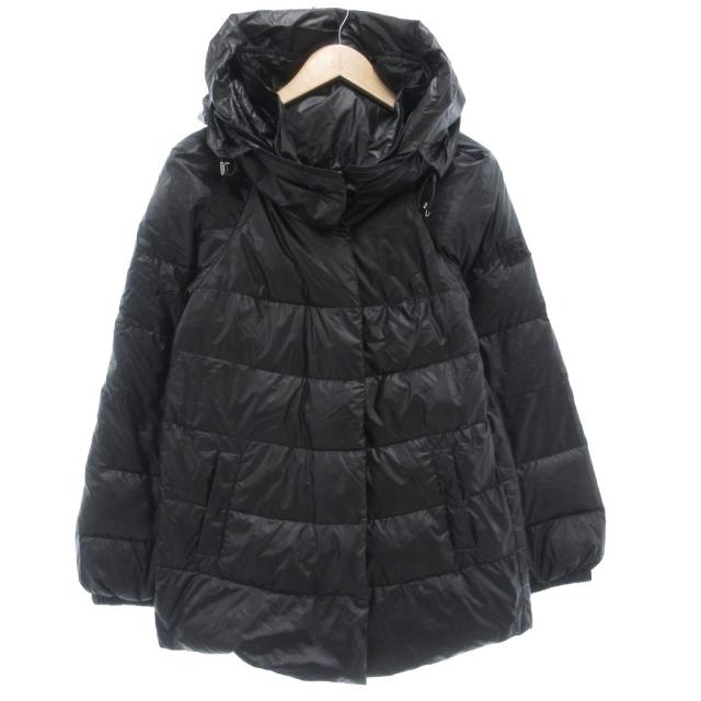 【中古】エルマノシェルビーノ ERMANNO SCERVINO ダウンジャケット 40 ジップアップ フロントフライ ショート丈