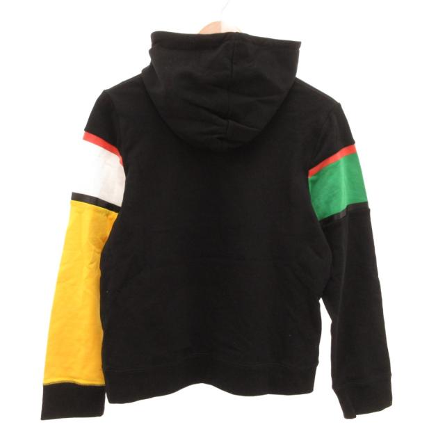 【中古】ステラマッカートニー STELLA McCARTNEY スウェットパーカー フーディー ロゴテープ 165 黒 ブラック /JS_1