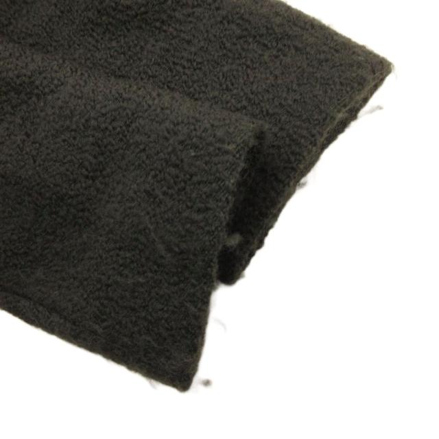 【中古】エトロ ETRO ロング コート ウール シルク裏地 裏地総柄 46 カーキ /JS ■GY62 レディース_4