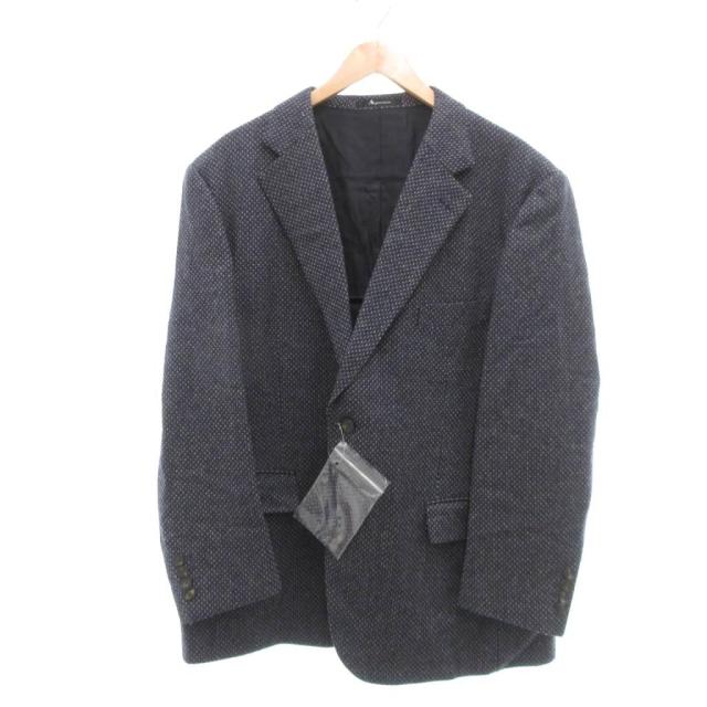 【中古】アクアスキュータム AQUASCUTUM テーラードジャケット ウール シングル 3L 紺 ネイビー /UO ■GY62 メンズ