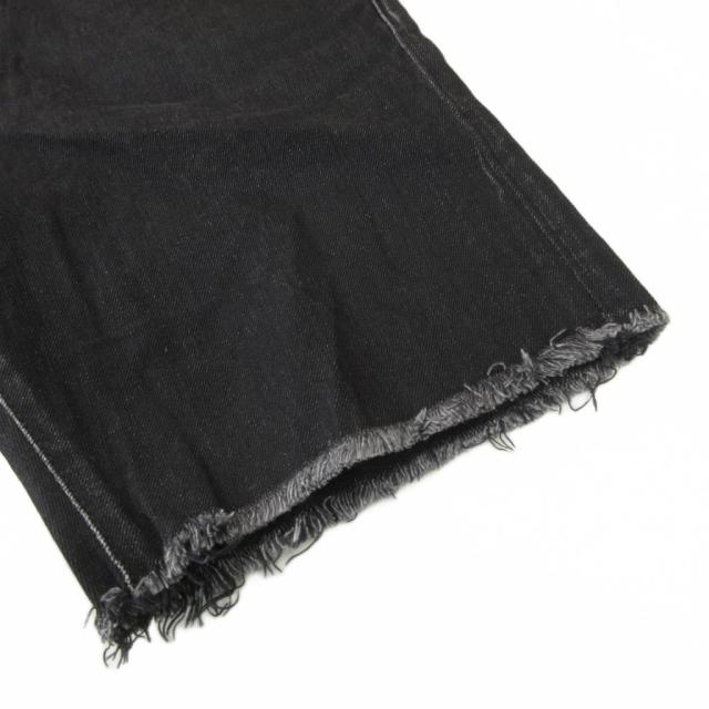 【中古】サンローラン パリ SAINT LAURENT PARIS ハーフパンツ ショートパンツ デニム 30 黒 ブラック /UO ■GY62_2