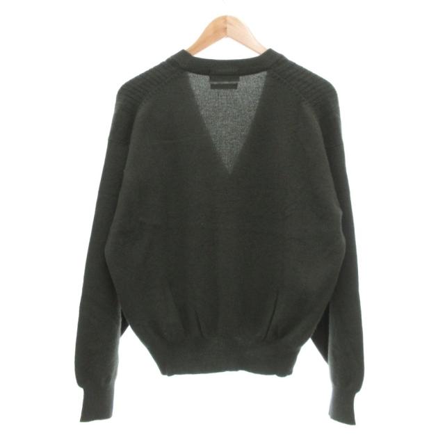 【中古】イヴサンローラン YVES SAINT LAURENT ヴィンテージ カシミヤ カーディガン M 緑系 /UO ■GY62 メンズ_1