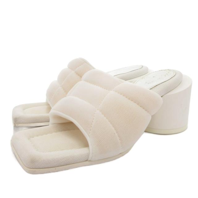 【中古】エムエムシックス メゾンマルジェラ MM6 Maison Margiela CLINIC パッド入りサンダル シューズ 37 白