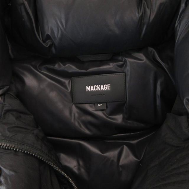【中古】MACKAGE FREYA-SW マッカージュ ダウンジャケット ブルゾン フード ナイロン S 黒 ブラック_6