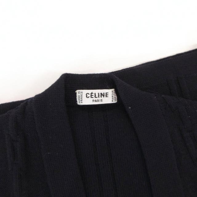 【中古】セリーヌ CELINE ヴィンテージ カーディガン ニット 金ボタン ウール 紺 ネイビー /FF ■GY62 レディース_6