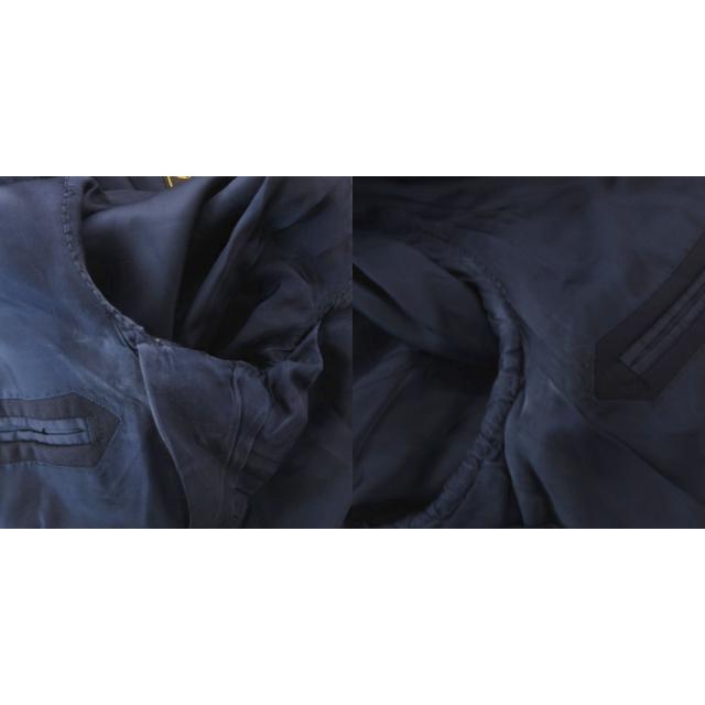 【中古】salotto di guji スリーピース スーツ セットアップ ジャケット パンツ ベスト ウール 52 紺 ネイビー_8