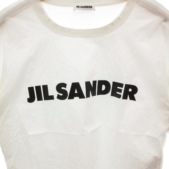 【中古】ジルサンダー JIL SANDER Tシャツ カットソー ロゴ プリント 薄手 半袖 M 白 ホワイト /FF ■GY62 メンズ_2
