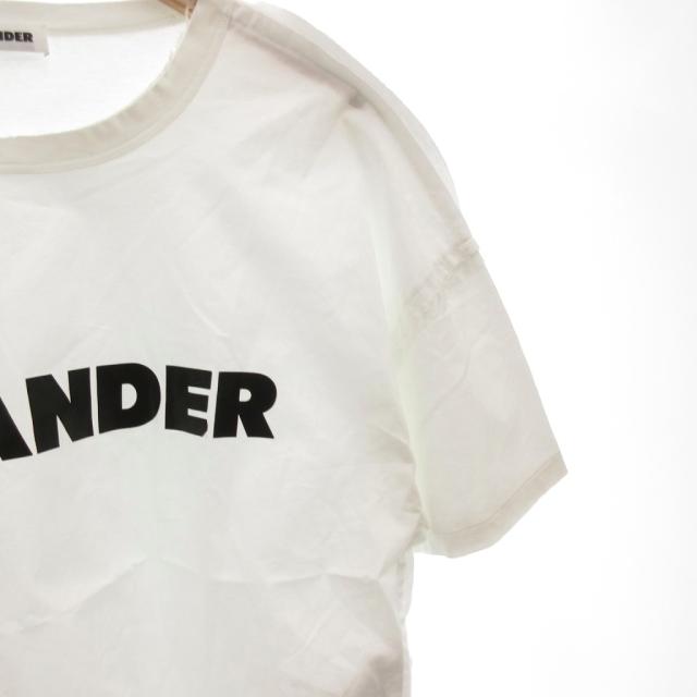 【中古】ジルサンダー JIL SANDER Tシャツ カットソー ロゴ プリント 薄手 半袖 M 白 ホワイト /FF ■GY62 メンズ_3