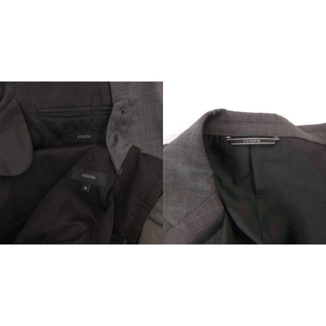 【中古】未使用品 ジョセフ JOSEPH タグ付き セットアップ スーツ ジャケット パンツ ビジネス ウール 46 グレー_8