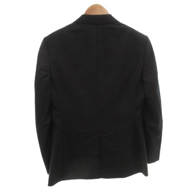 【中古】未使用品 ジョセフ タグ付き セットアップ スーツ ビジネス ジャケット パンツ シャドーストライプ 44 黒_2