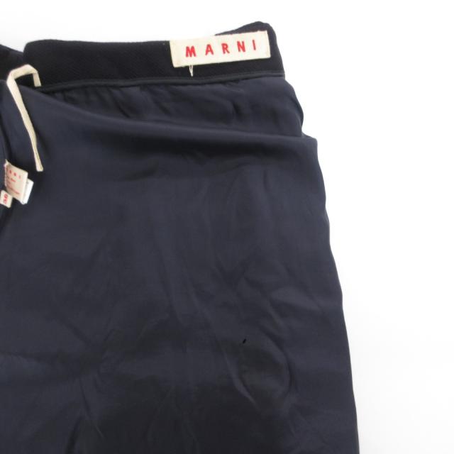 【中古】マルニ MARNI プリーツスカート 38 ひざ丈 フレア ウール 紺 ネイビー /JS ■GY62 レディース_4