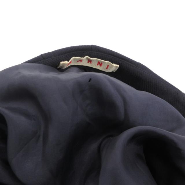 【中古】マルニ MARNI プリーツスカート 38 ひざ丈 フレア ウール 紺 ネイビー /JS ■GY62 レディース_5