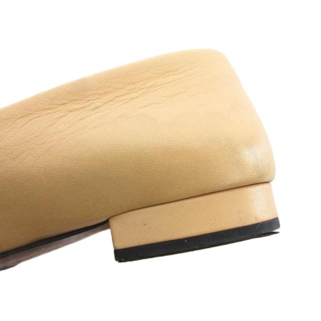 【中古】シャネル CHANEL フラットパンプス シューズ ココマーク バイカラー 35.5C ベージュ 黒 ブラック /YJ_8