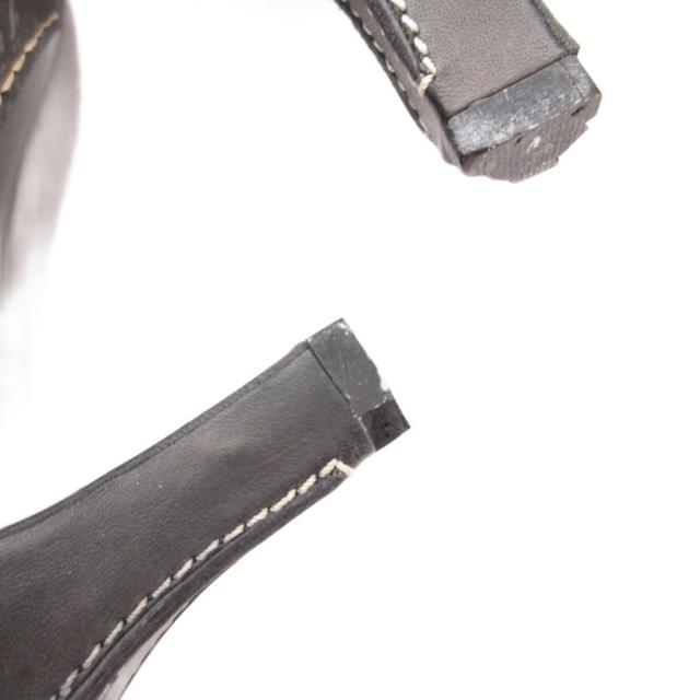 【中古】サルヴァトーレフェラガモ Salvatore Ferragamo ロングブーツ ヴァラ サイドジップ レザー 8.5 黒_8