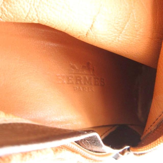 【中古】エルメス HERMES ロングブーツ スエード 切替 レザー サイドジップ キャメル /YJ ■GY62 レディース_6