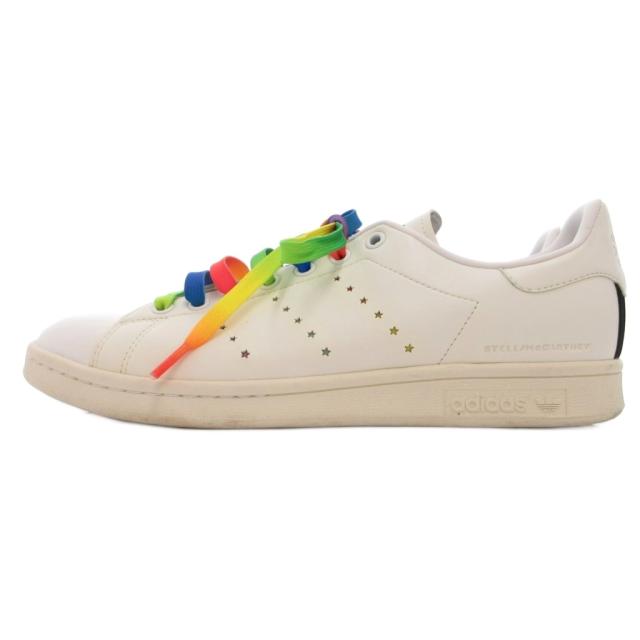 【中古】adidas by Stella McCartney スタンスミス スニーカー シューズ 星型パンチング 27.5 白 ホワイト
