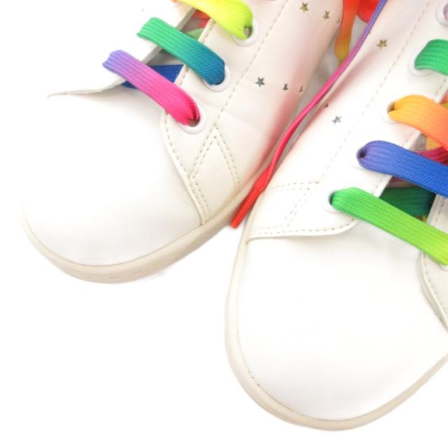 【中古】adidas by Stella McCartney スタンスミス スニーカー シューズ 星型パンチング 27.5 白 ホワイト