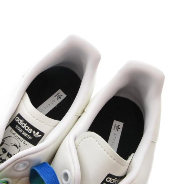 【中古】adidas by Stella McCartney スタンスミス スニーカー シューズ 星型パンチング 27.5 白 ホワイト