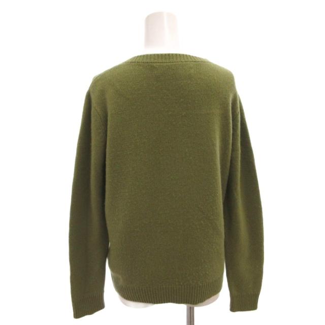 【中古】THE ELDER STATESMAN カシミヤニット セーター Vネック 長袖 XS 緑 グリーン /FF ■GY62 レディース_1