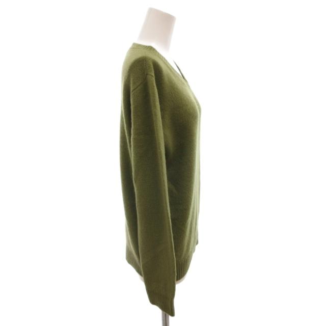 【中古】THE ELDER STATESMAN カシミヤニット セーター Vネック 長袖 XS 緑 グリーン /FF ■GY62 レディース_2