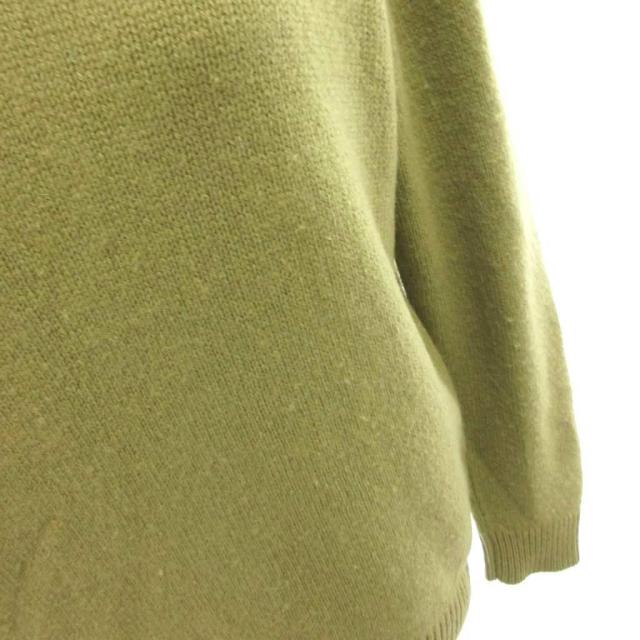 【中古】THE ELDER STATESMAN カシミヤニット セーター Vネック 長袖 XS 緑 グリーン /FF ■GY62 レディース_6