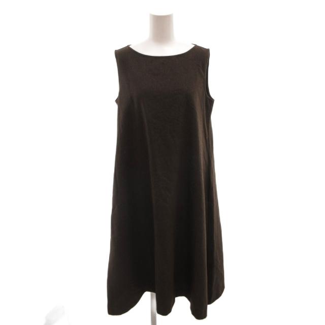【中古】ファビアナフィリッピ FABIANA FILIPPI ワンピース ラウンドネック ノースリーブ ロング XS 緑
