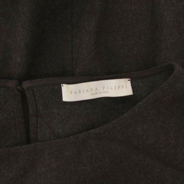 【中古】ファビアナフィリッピ FABIANA FILIPPI ワンピース ラウンドネック ノースリーブ ロング XS 緑