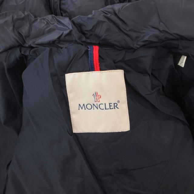 【中古】モンクレール MONCLER AYMERIC ダウンジャケット ブルゾン ロゴワッペン 刺繍 紺 ネイビー /FF ■GY62_5