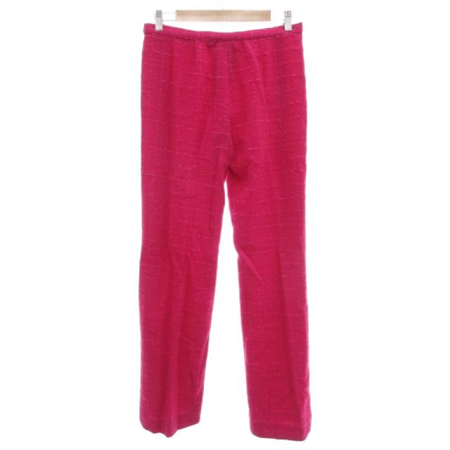 【中古】VERSUS 美品 ツイード セットアップ ジャケット パンツ ローライズ 28/42 ピンク /MG ■GY62 レディース_5