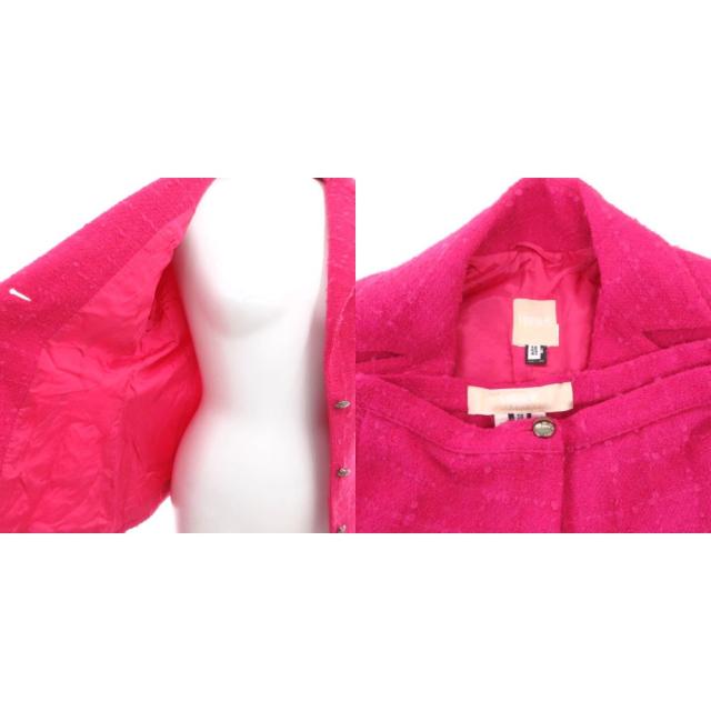 【中古】VERSUS 美品 ツイード セットアップ ジャケット パンツ ローライズ 28/42 ピンク /MG ■GY62 レディース_8