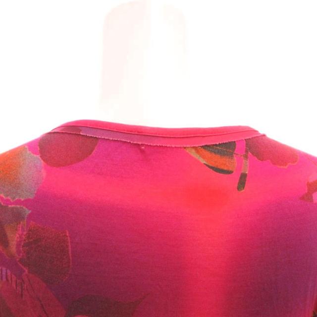中古】ガリアーノ GALLIANO ワンピース Vネック 長袖 花柄 ロング 40