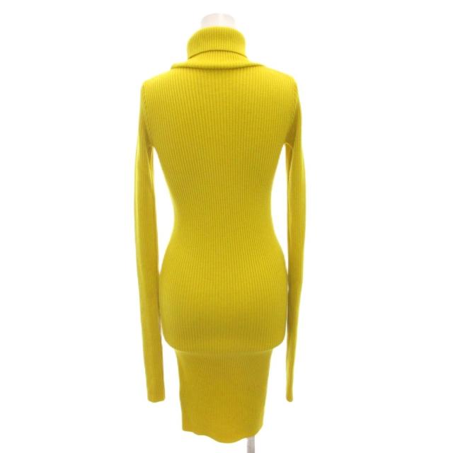 【中古】JACQUEMUS 編み物衣装 タートルネック 肋筋 長袖 34 黄 黄色 /FF ■GY62 レディース